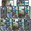 Чехол для iPhone 17 16 15 Xiaomi Poco Redmi Note 14 13 12 11 Pro Max Samsung Galaxy S25 S24 OPPO Huawei Клод Моне Водяные лилии Кот Узор Чехол для телефона