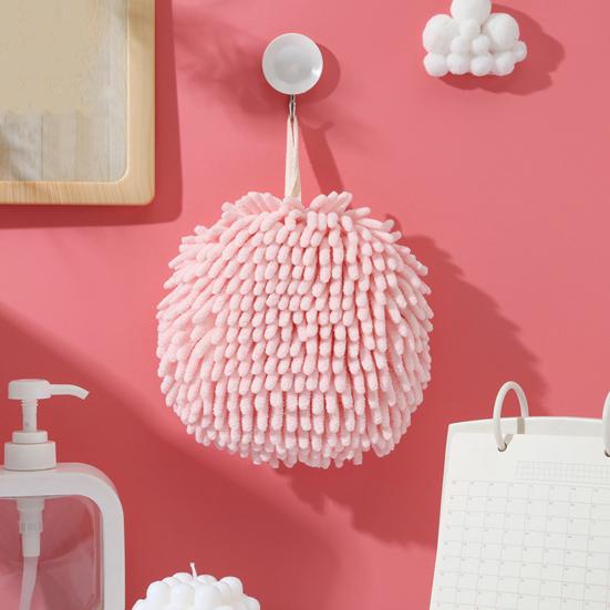 45663 шт. Полотенце для рук из шенилла с подвесным шнуром, хорошо впитывающее воду, компактное