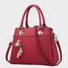 Women's Red Bridal Handbag: Large Capacity, Fashionable Shoulder and Messenger Bag