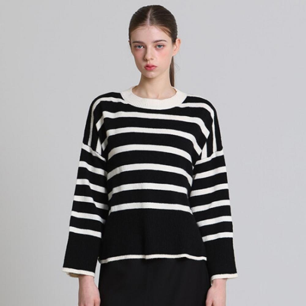 Ozoc Stripe Loose Fit Knit Price Tag 99000 Krw