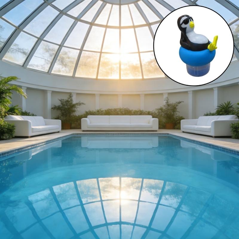 Долговечный плавающий хлоринатор для бассейна, устойчивый к коррозии и предназначенный для длительного использования в плавательных бассейнах