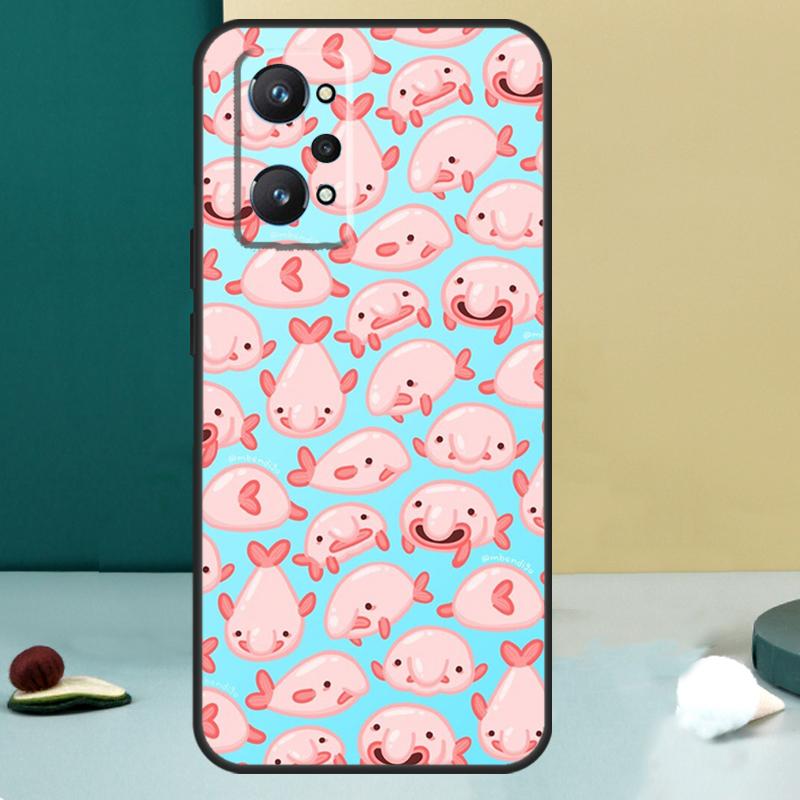 Милый рыбо-капля Для Realme 11 10 12 13 14 Pro Plus GT 7 6 5 Pro GT 6T C67 C61 C53 C51 C21Y C25S C75 C55 Чехол