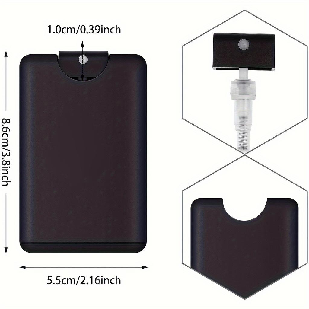 3 шт. многоразового использования мелкодисперсный флакон-спрей для духов - пластик без ПВХ, без запаха, идеально подходит для косметики и эфирных масел