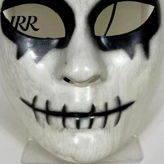 Clear Vision Halloween Face Masque Scary for Adults, Horror Realistic Cosplay Party Field of View Accessory, Creepy Full Masquerade Costume,