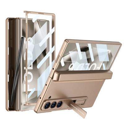 Жесткий пластиковый магнитный чехол с подставкой для Samsung Galaxy Z Fold 6 Z Fold 6 5G, магнитный адсорбционный защитный шарнир, чехол для телефона, держатель-подставка
