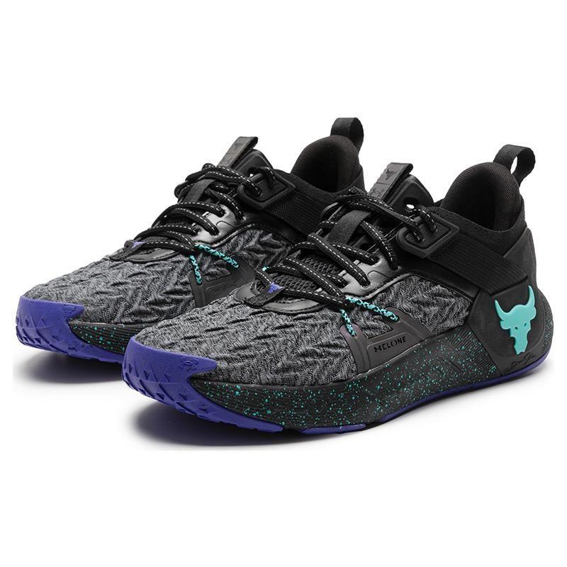 Under Armour Project Rock 6 Black Neptune Men Sneakers Stealth-Grey 3026534-002