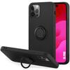 Silicone Case - for iPhone 15 Pro - Shockproof - Stand Ring - Black - Flexible