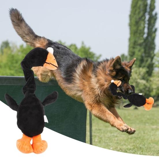 Interactive Plush Dog Toy with Sound Durable Gentle Reduce Biting Barking Fun
