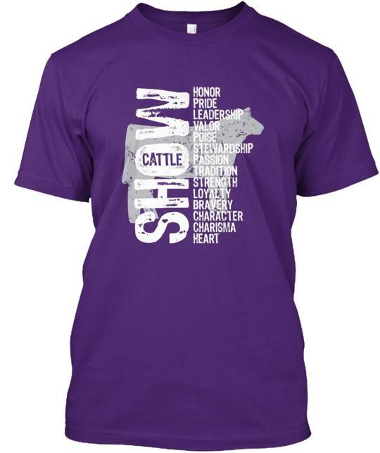 Show Cattle Tee T-Shirt Made in the USA Size S to 5XL