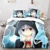 3D Printed Anime Gacha Life Duvet Cover Set With Pillow Covers Polyester Teens Kids Bedding Set Full Queen King Size Bed Linen