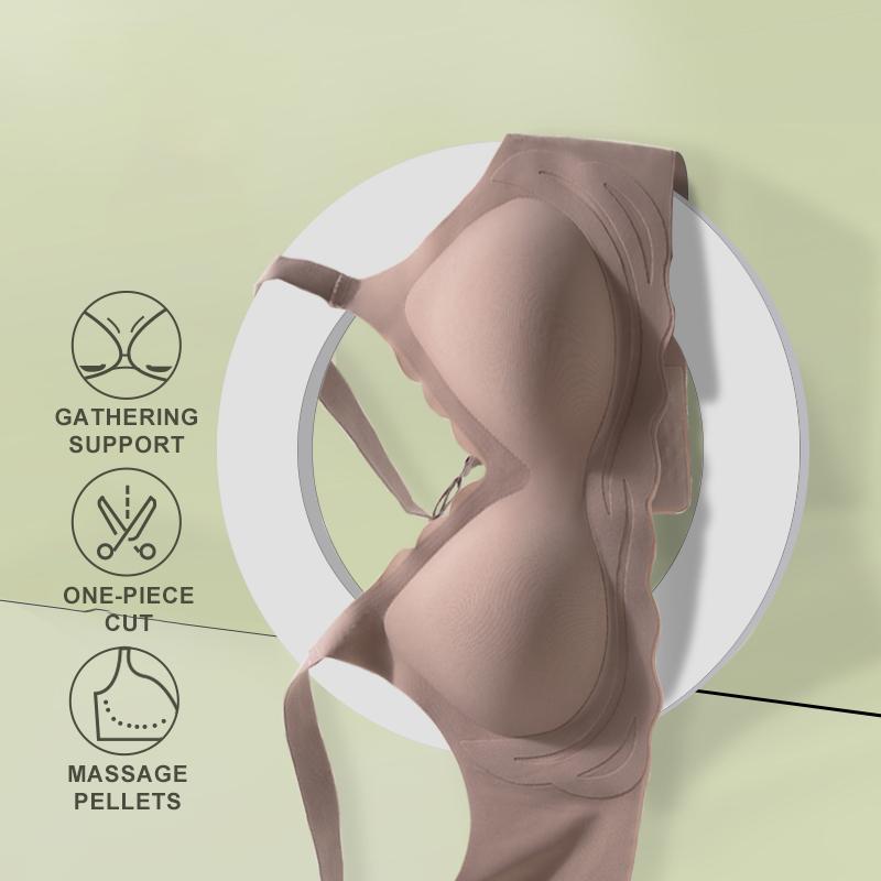 Women's Sports Bras Seamless One-piece Comfortable No Steel Ring Yoga Fitness Sleep Underwear Gathered Anti-sagging Push Up Bra