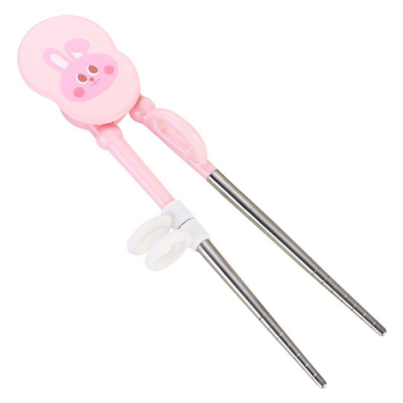 Мультяшные пластиковые простые в использовании тренировочные палочки для еды с силиконовым кольцом на палец для малышей, детей, взрослых и начинающих