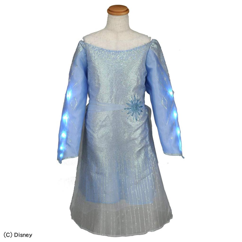 Официальный представитель по продажам Disney Frozen 2 Премиум Стильное Платье Эльзы [Отечественный продукт] Сияние! 100~110см