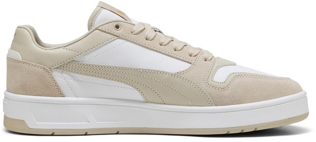 Puma Court Classic Suede Unisex Sneakers White/desert Dust/gold