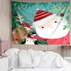 Christmas-Santa-Claus Print Tapestry, Backdrop, Easy Setup, Ideal for Bedroom, Office & Living Room, with Aesthetic Wall Hanging Decor.