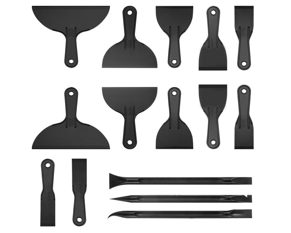 5-Piece Putty & Paint Scraper Set: Plastic Tools for Wallpaper and Wall Repair