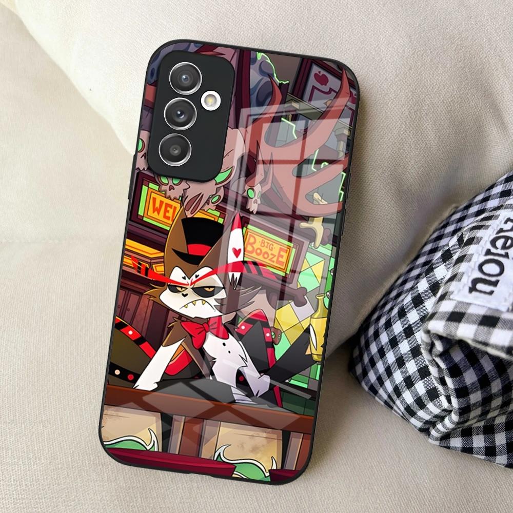 HazbinS H-Hotels AlastorS Phone Case for Samsung S24 Ultra S23 S22 S20 Fe S21 Plus Galaxy A54 A34 A24 A53 M54 Note 20 Back Cover