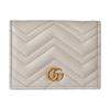 GG Marmont Iconic Double G Кошелек из кожи на кнопке Женский кошелек Светло-бежевый 466492-DTDHT-1712