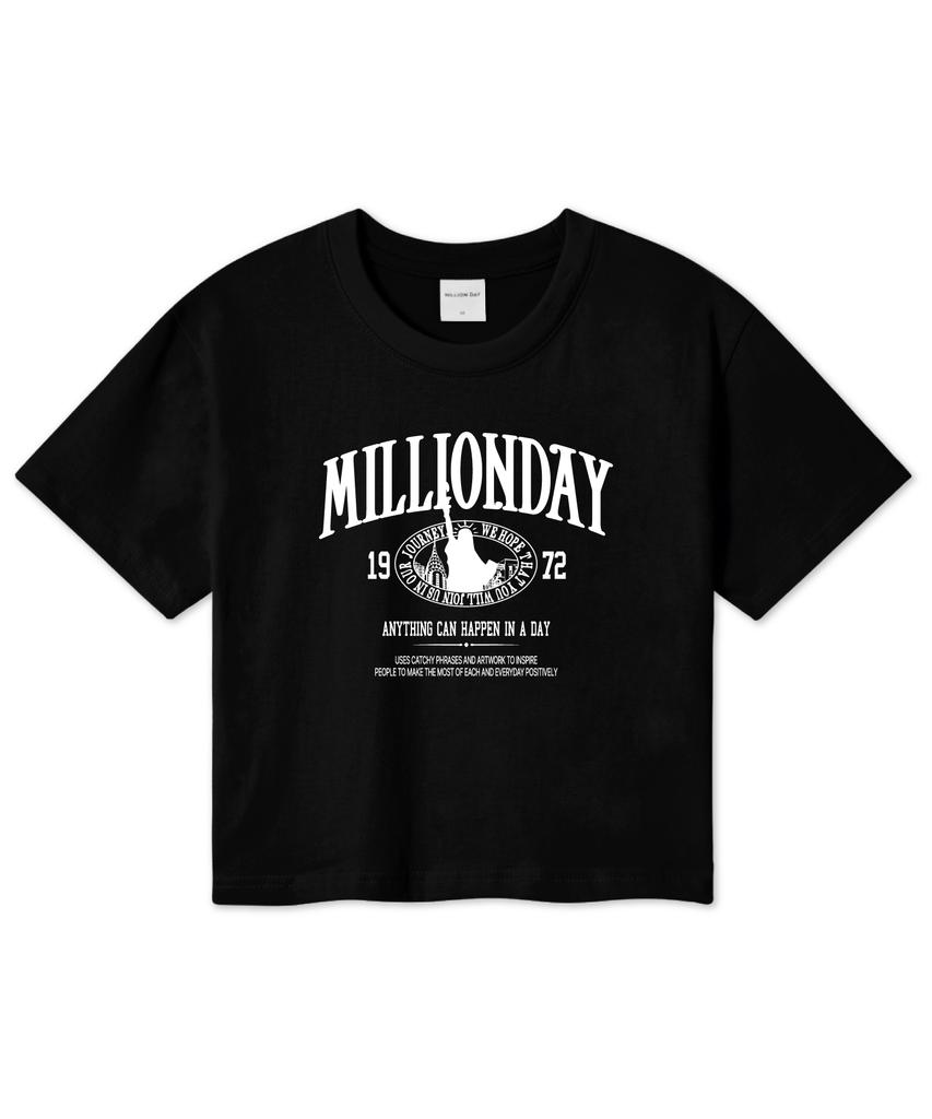 MILLION DAY Million Journey Crop Short Sleeve T-Shirt