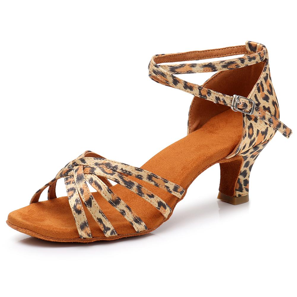 Туфли для латиноамериканских танцев на среднем каблуке для женщин и девочек, с мягкой подошвой, для сальсы, танго, бальных танцев, каблук 5 см