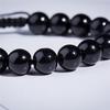 Круглый обсидиановый браслет для здоровья Браслет для здоровья