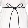 Non-hole Round Rope Belt Solid Color Knotted Waist Belt Fashion Waist Band Women