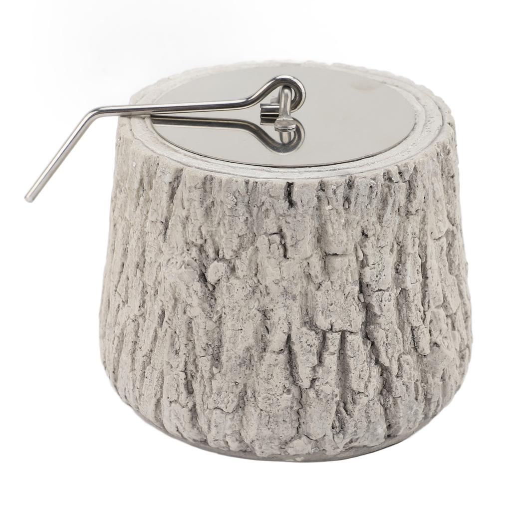 Настольная чаша для костра из керамики и металла, безопасная бездымная переносная настольная чаша для костра для барбекю на открытом воздухе