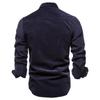 Men's Autumn Cotton Base, Corduroy Men's Business Shirt Slim Casual Shirt Men's New Long Sleeve Jacket