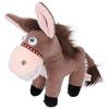 Donkey Stuffed Animal Toy Cute Soft Comfortable Vivid Donkey Plush Toy for Kids Boys Girls Brown