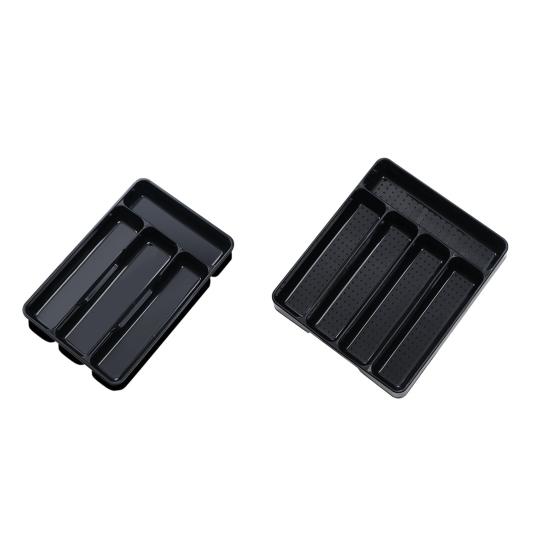 1/2Pcs Drawer Organizer Expandable Kitchen Tray for Utensils Adjustable Flatware Holder with 45388 Compartments Cutlery