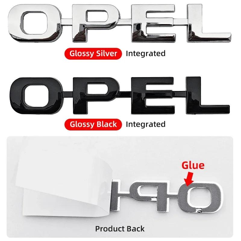 ABS Letter Sticker Car Rear Trunk Tail Boot Emblem Badge Logo For Opel Corsa Astra Insignia Vectra Zafira Meriva Mokka Grandland