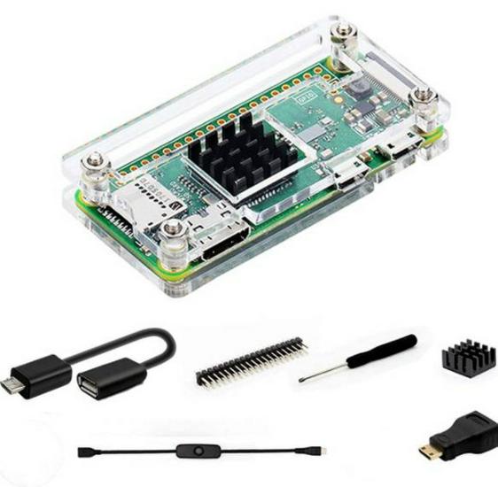 Прозрачный акриловый защитный корпус-кейс для Raspberry Pi Zero, аксессуары