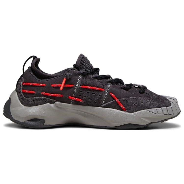 Puma Plexus Кожа Удобные Универсальные Амортизирующие Прочные Низкие Повседневные Кроссовки Унисекс Угольно-Черный 386329-07