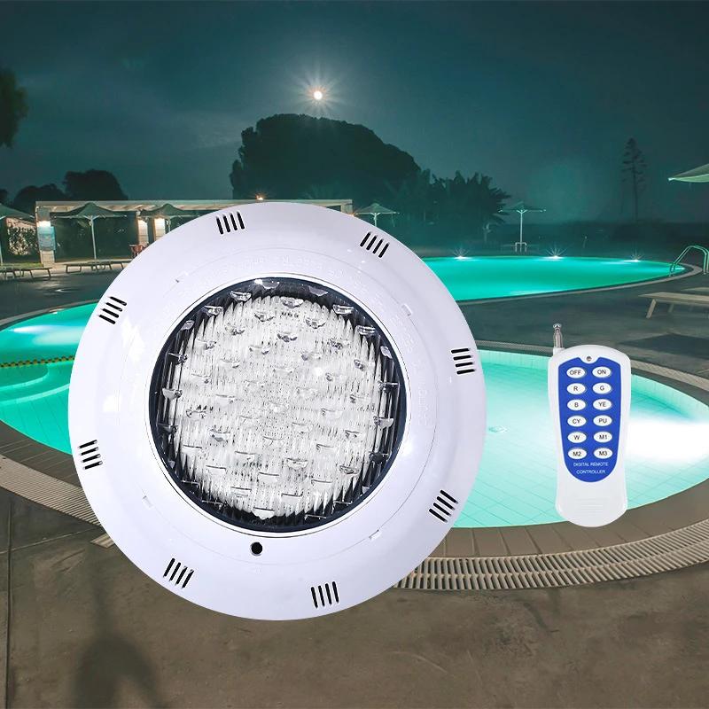 Настенный светильник для бассейна 12В, меняющий цвет RGB LED, подводный светильник, настенное освещение для фонтана с пультом дистанционного управления