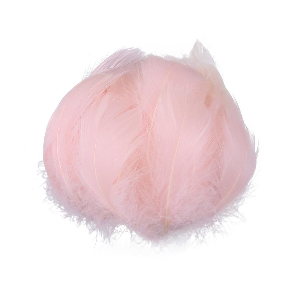 Натуральное гусиное перо 5-8 см, белый шлейф для изготовления ювелирных изделий, серег, свадебных украшений, перья для завязывания мух, 100 шт.