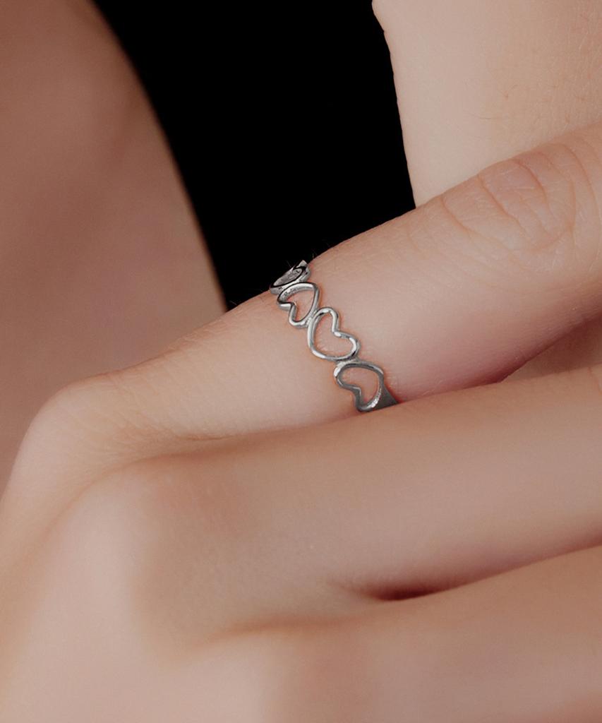 Helene Jewelry Серебряное кольцо 925 пробы Тонкое Сердце Miss (Тип А)