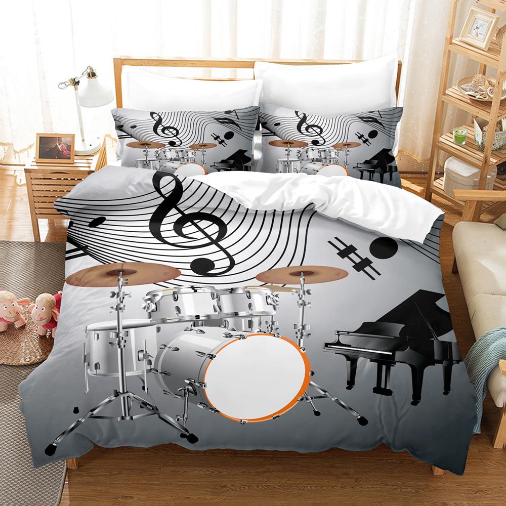 Модная технология печати, 3D цифровая печать, постельное белье, пододеяльники, наволочки, комплекты из трех предметов