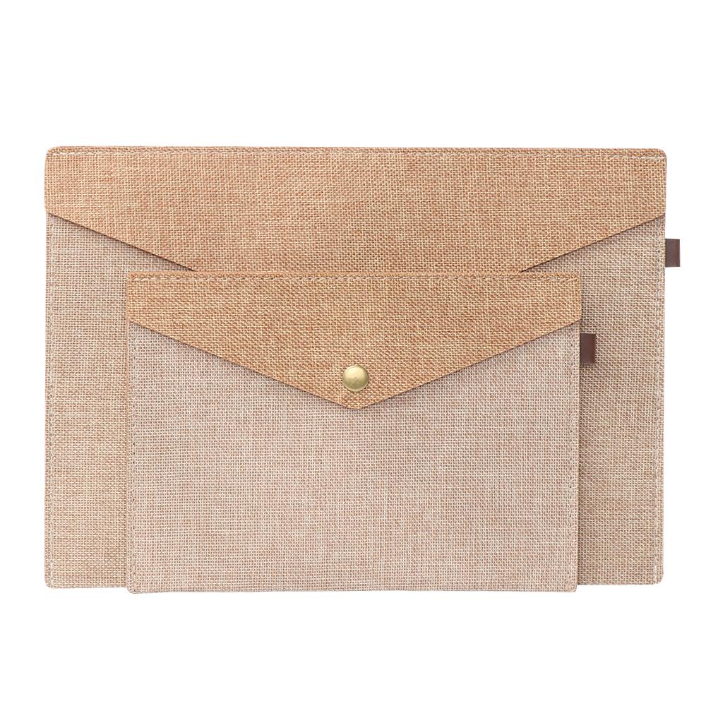 Stationery Elegant Simple File Folder Document Bag Paper Holder Canvas Felt File Briefcase