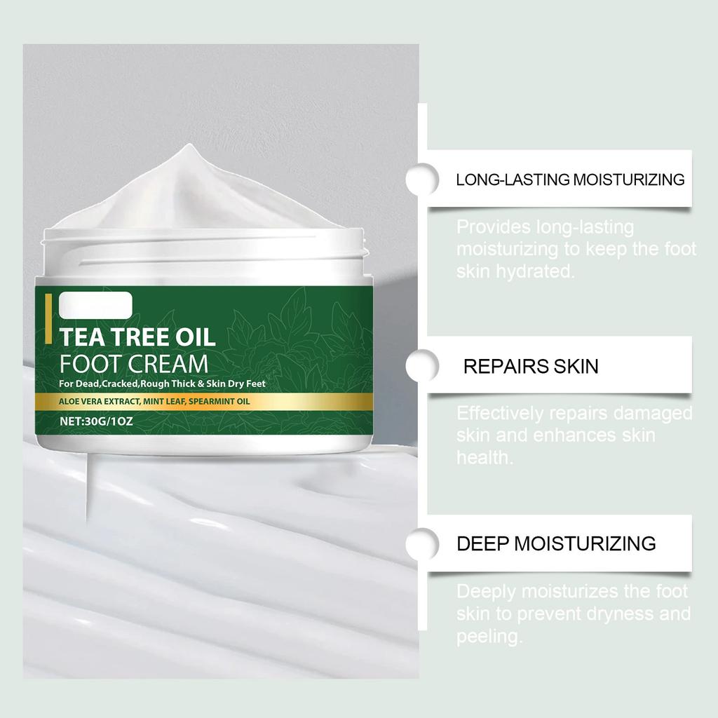 Teatree Oil Foot Cream Foot Skin Care Cream Moisturizing Foot Skin Daily Care Cream