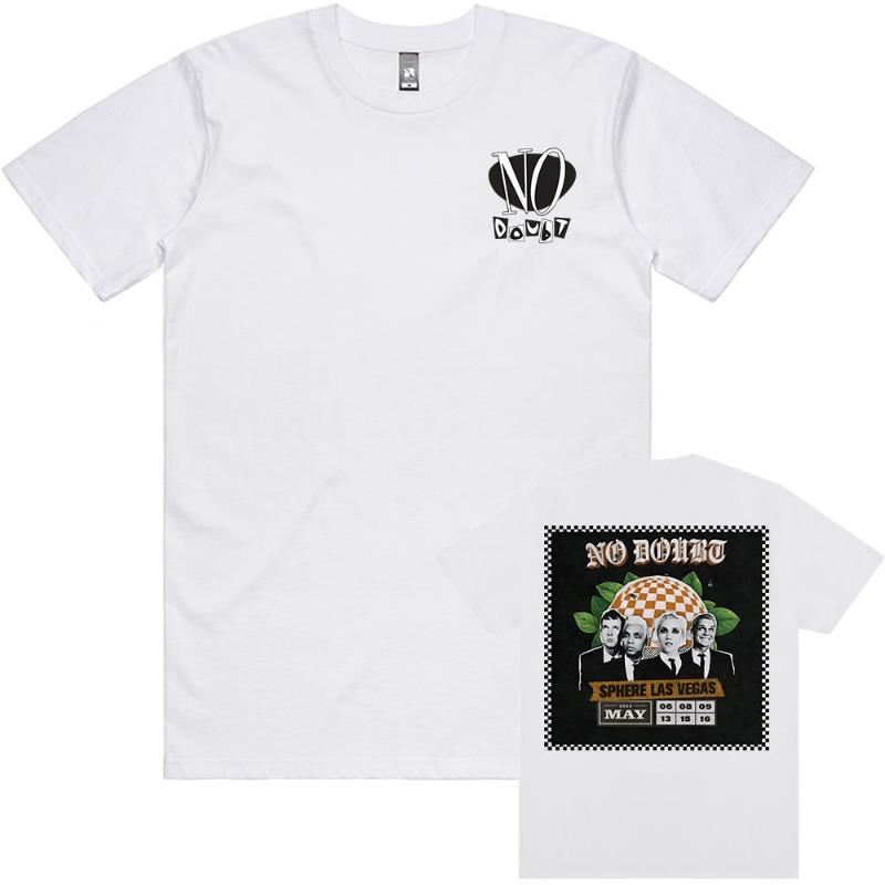 No Doubt SPHERE LAS VEGAS Tshirts Rock Band Graphic Printing T-shirt Short Sleeve Cotton Male Tees Unisex Streetwear women T Shirt