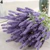 Букет из 12 головок, искусственная лаванда, поддельные садовые растения, цветы, сделай сам, домашний декор