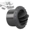 60mm 75mm Air Vent Louver Round Air Vent Warm Air Vent Deflector Outlet Rotatable Black Auto Parts for Car Auto Bus RV ATV