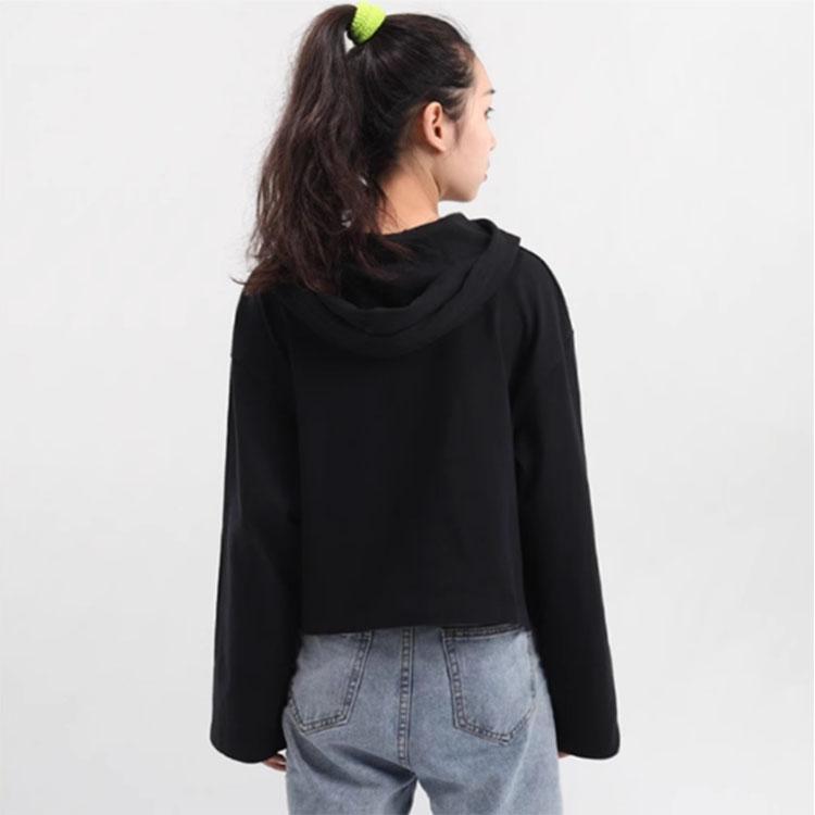 Nike Спортивная одежда Повседневная спортивная трикотажная толстовка с капюшоном Женская толстовка с капюшоном Черный CJ3741-010