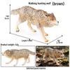 Cross-border Children's Solid Yellow Wolf & Gray Wolf Pup Ornamental Toys