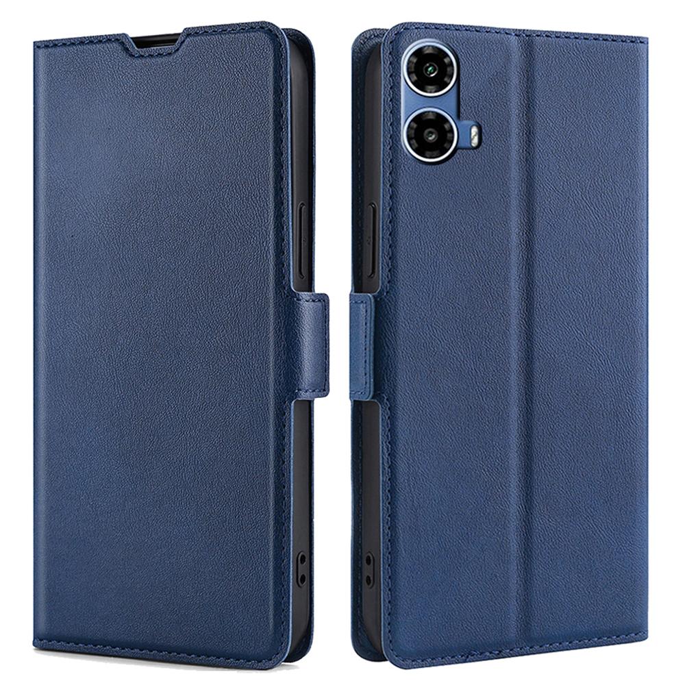 For Motorola Moto G45 5G/G34 5G Leather Case Side Magnetic Clasp Card Holder Phone Cover