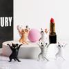 5 шт. Танцующая фигурка кошки, украшение, анимационная модель кошки, модная игрушка, очаровательная игрушка-капсула для кошки, кукла, украшение для торта