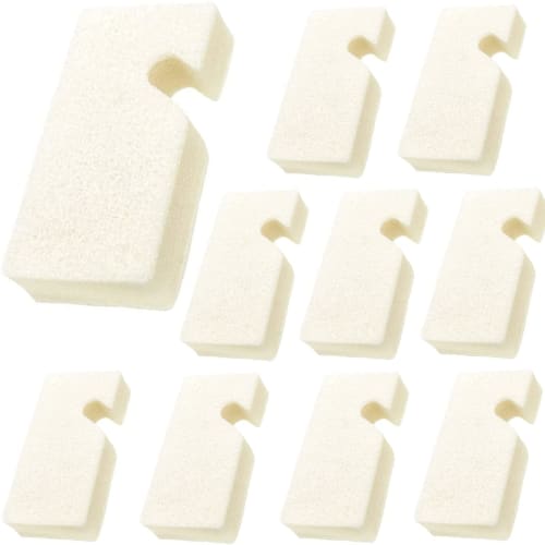 Губка для уборки ванной Ohe, Белая, Прибл.. 17,6 см x 8,8 см x 4 см, Губка QQQ Hooking, Подвешивается на крючок, Сделано в Японии, Набор из 10 штук