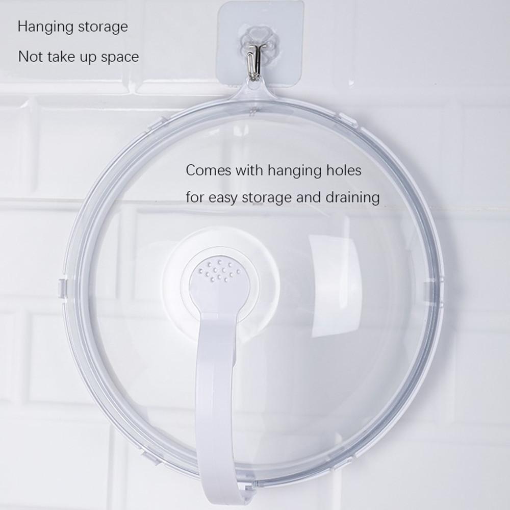 Anti-Sputtering Heat Resistant Kitchen Lid Microwave Food Cover Splatter Protector Plate Cover