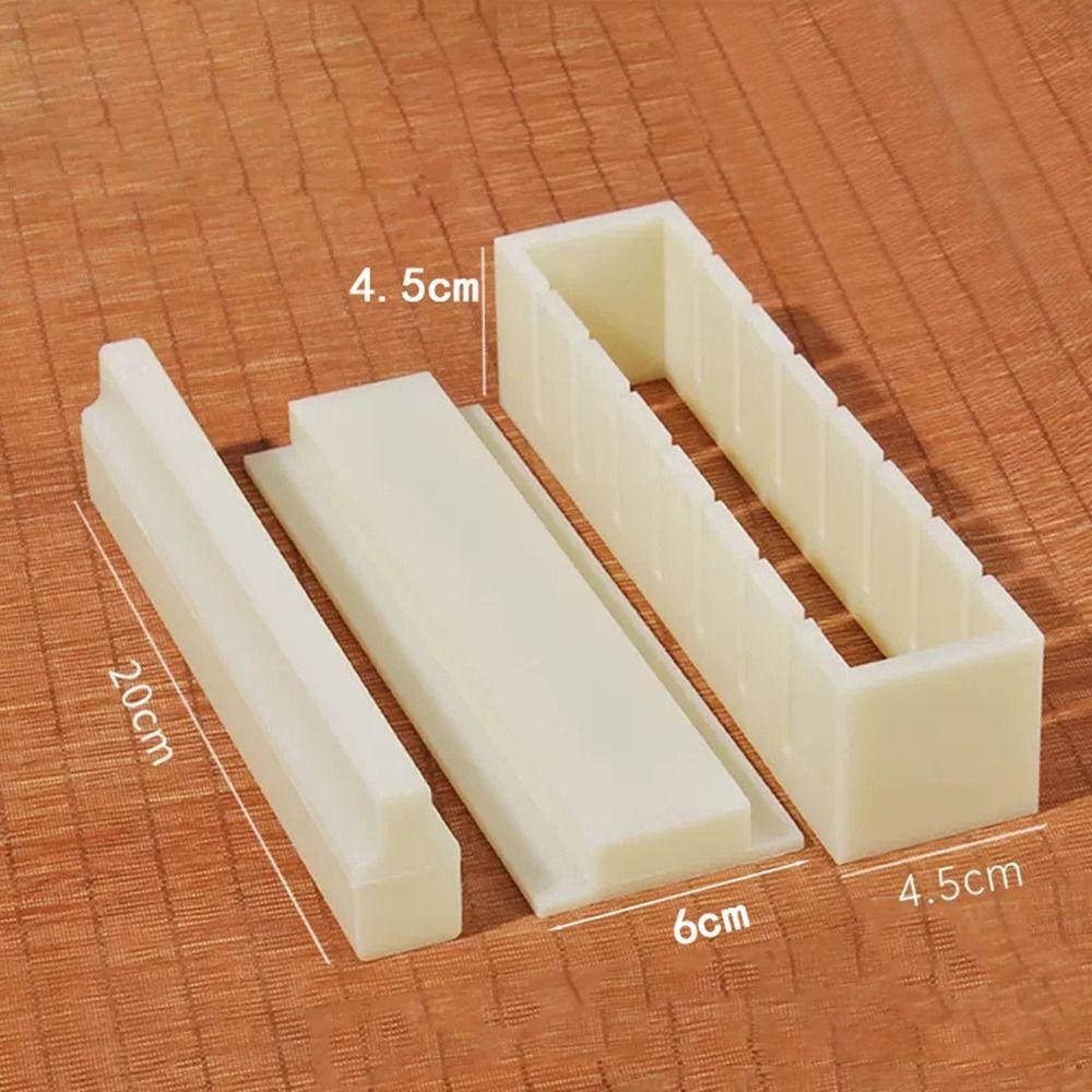 Plastic Sushi Maker Kit Round Square Heart Anti-stick Sushi Making Tools Multifunctional DIY Kimbap Sushi Rolls Mold