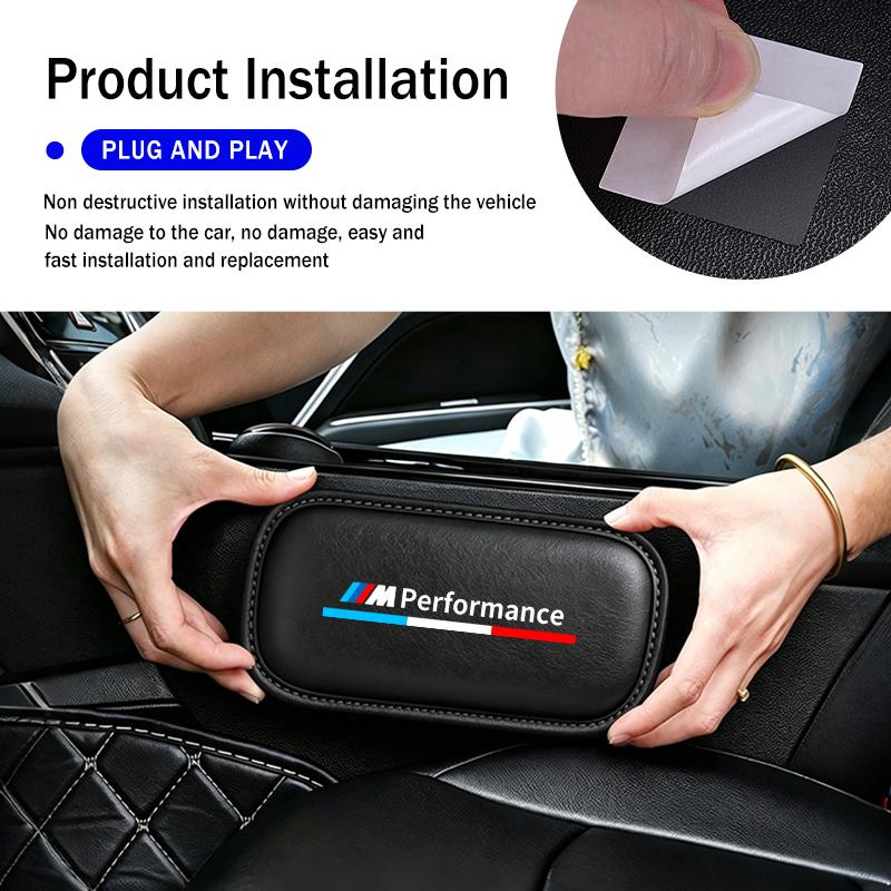 DZBW6 Car Knee Cushion Soft Knee Pad Interior Pillow Elbow Thigh Support For BMW Performance M M3 M5 iX5 iX6 E60 E61 E62 E70 E71